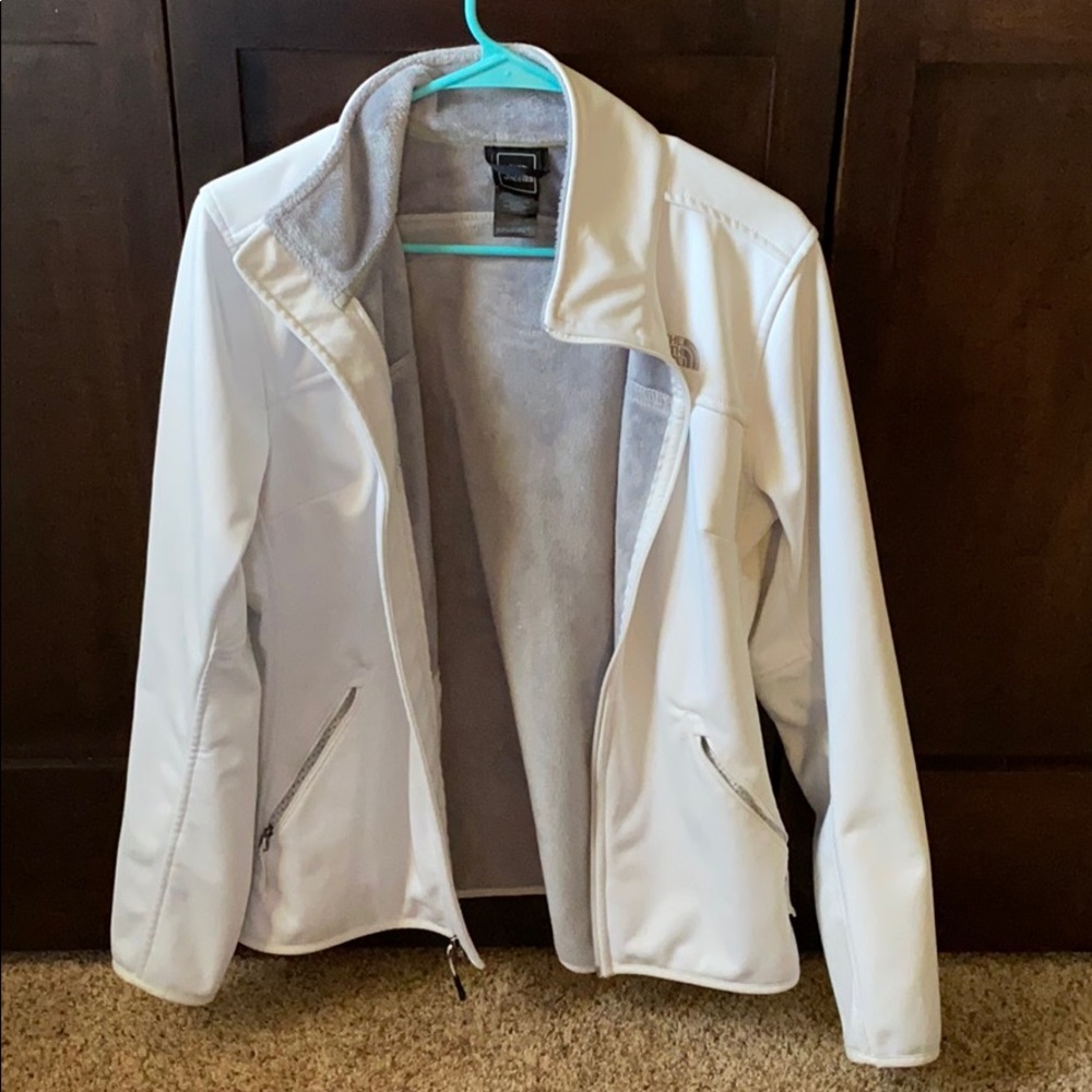North Face Fleece-Lined White Jacket
